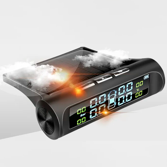 USB Tire Pressure Sensor with Solar Charging