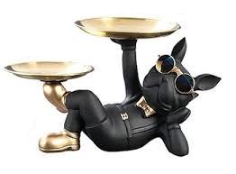 Premium Bulldog Statue Object Organizer