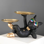 Premium Bulldog Statue Object Organizer