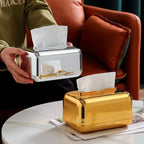 Chromed Tissue Box Holder for Decoration and Organization