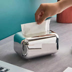Chromed Tissue Box Holder for Decoration and Organization