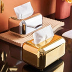Chromed Tissue Box Holder for Decoration and Organization