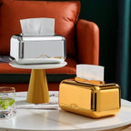 Chromed Tissue Box Holder for Decoration and Organization