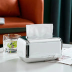 Chromed Tissue Box Holder for Decoration and Organization