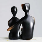 Decorative Bronze Resin Couple Sculpture