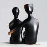 Decorative Bronze Resin Couple Sculpture