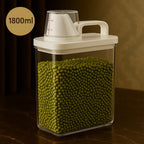Airtight Laundry Detergent and Cereal Dispenser Organizer with Measuring Cup