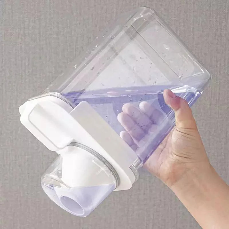 Airtight Laundry Detergent and Cereal Dispenser Organizer with Measuring Cup