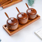 Acrylic Cotton Swab and Pad Organizer Holder with Gold Detail