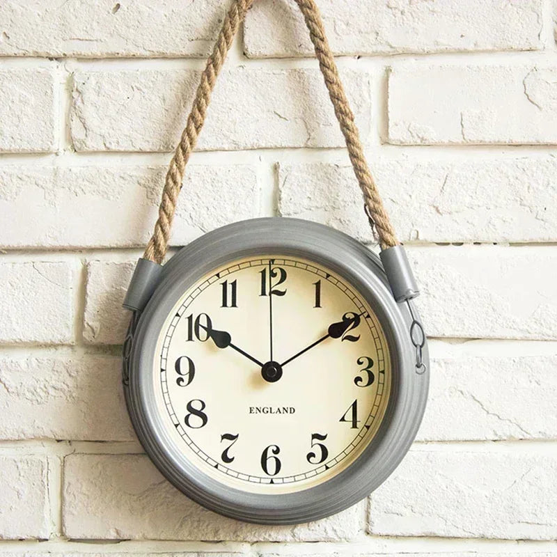 Bronze Metal Vintage Style Wall Clock