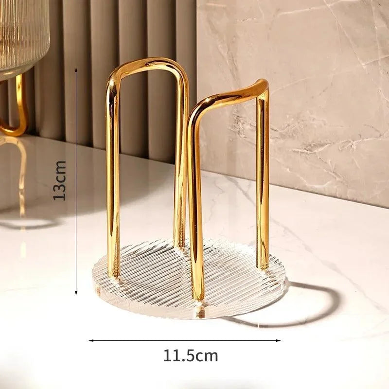 Stainless Steel and Acrylic Disposable Cup Organizer Holder