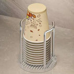 Stainless Steel and Acrylic Disposable Cup Organizer Holder