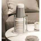 Stainless Steel and Acrylic Disposable Cup Organizer Holder