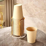 Stainless Steel and Acrylic Disposable Cup Organizer Holder