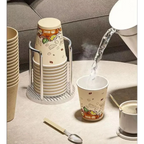 Stainless Steel and Acrylic Disposable Cup Organizer Holder